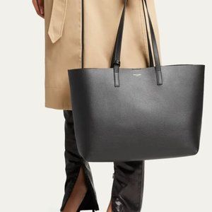 SAINT LAURENT East West Calfskin Shopping Tote Bag